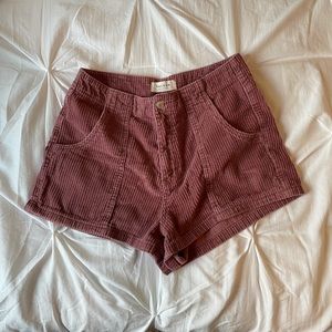pink pacsun corduroy shorts